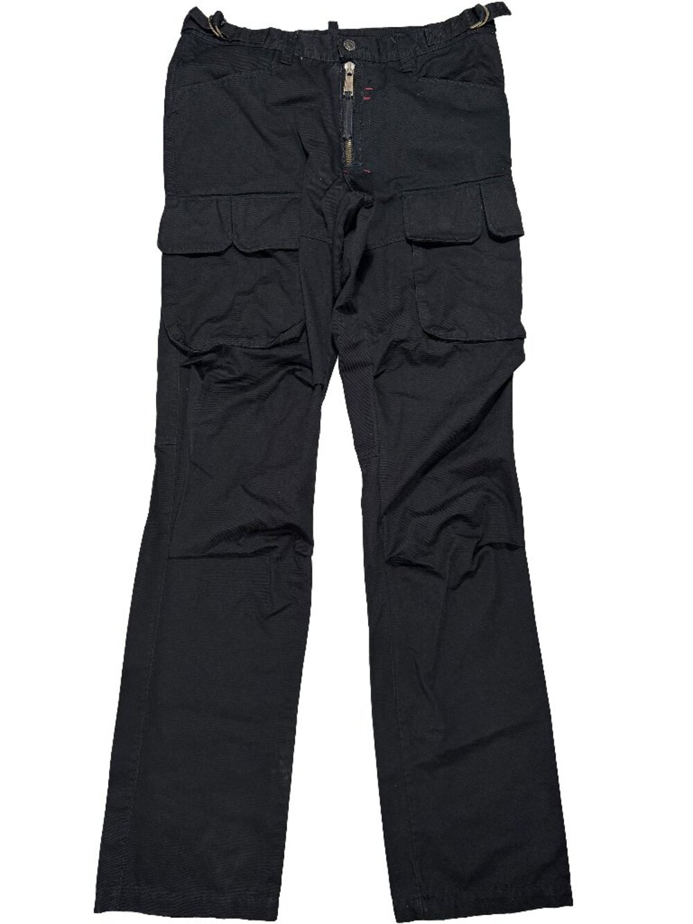 Vintage 2000s Dsquared2 Flared Stacking Cargo Pants black men's size 32x36